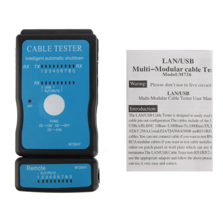 Elektroniktrade USB-Kabel, RJ45- und RJ11-Multifunktionsnetzwerkkabeltester Elektroniktrade Switzerland