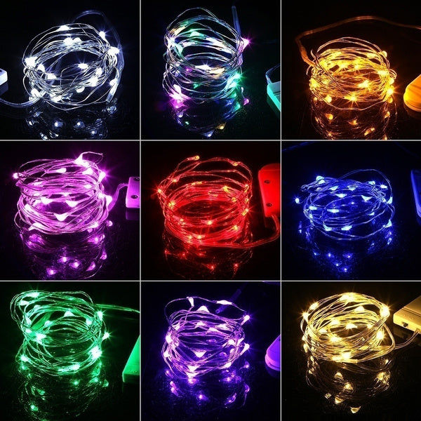 Elektroniktrade USB Lichtdraht 20m mit 200 Leds - Blaues Licht Elektroniktrade Switzerland