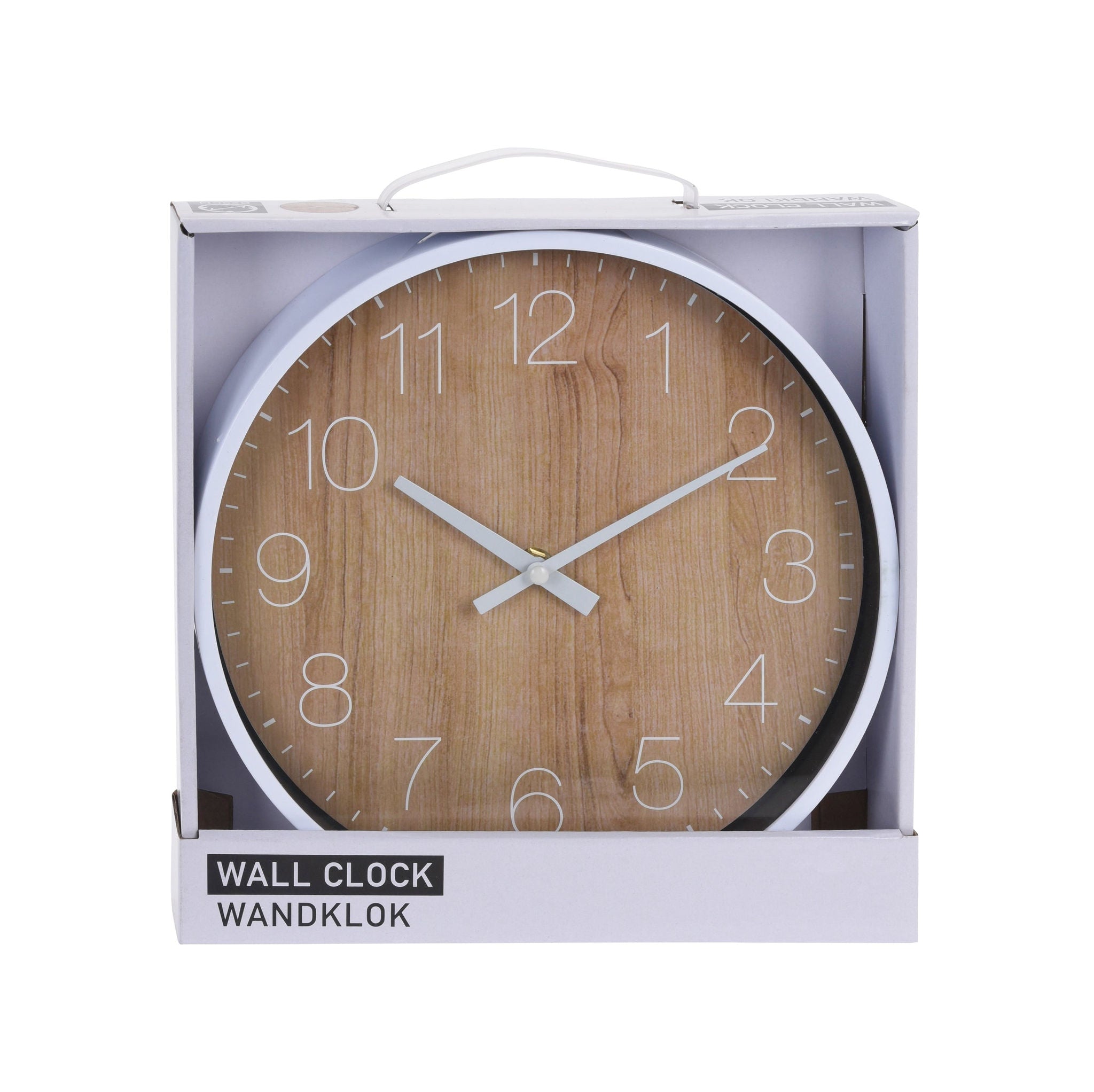Elektroniktrade Wanduhr in Holzoptik Design 25 cm Elektroniktrade Switzerland