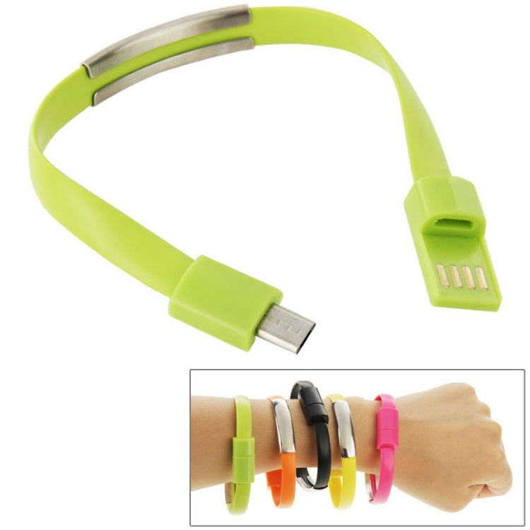 Elektroniktrade Wearable Bracelet Sync Data Ladekabel MicroUSB Grün Elektroniktrade Switzerland