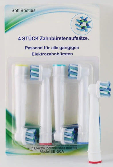 Elektroniktrade Zahnbürstenköpfe Ersatz für Oral B Cross Action Brush elektroniktrade Switzerland