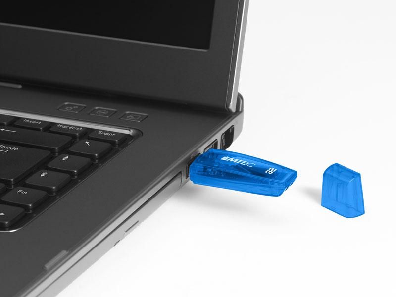 EMTEC USB FlashDrive 32GB EMTEC C410 (Blau) USB 2.0 Elektroniktrade Switzerland