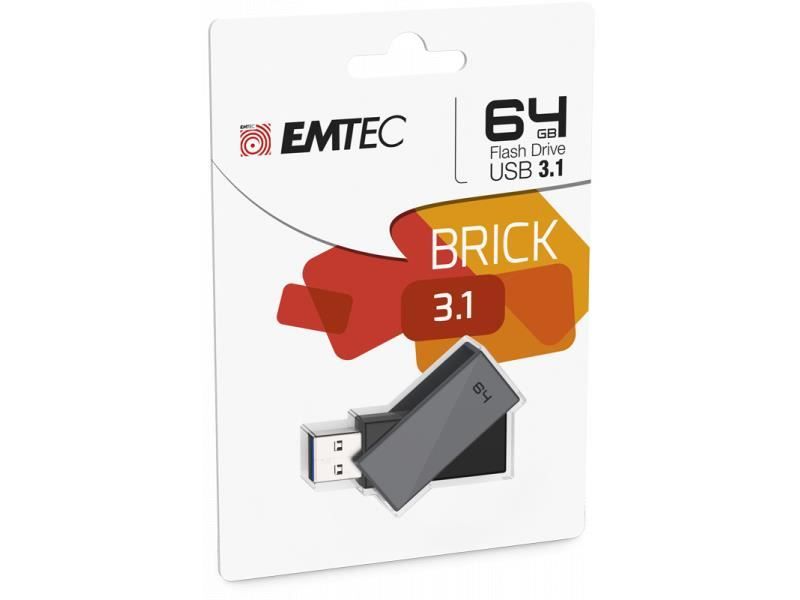 EMTEC USB FlashDrive 64GB EMTEC C350 Brick 3.1 Elektroniktrade Switzerland