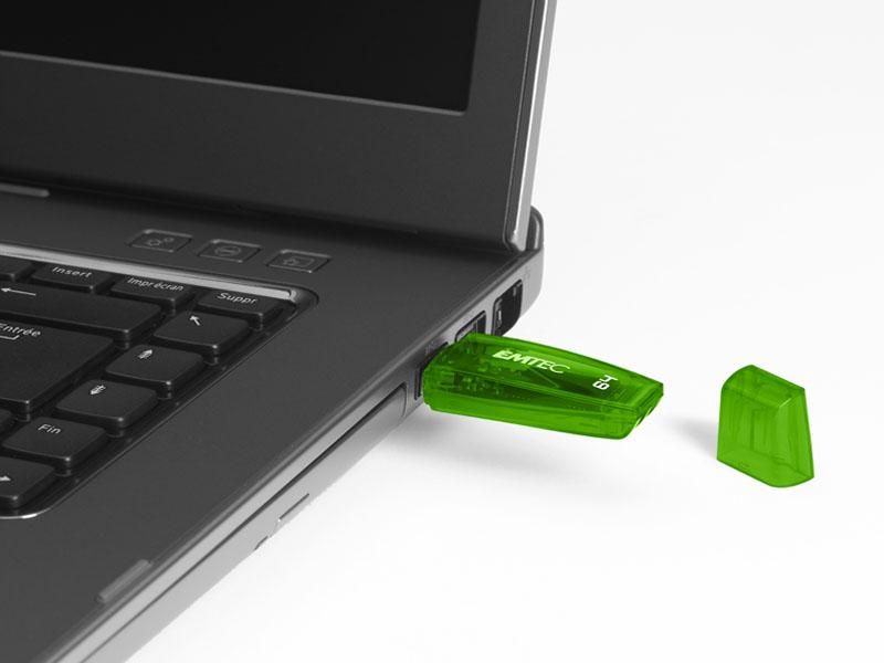 EMTEC USB FlashDrive 64GB EMTEC C410 (Grün) USB 2.0 Elektroniktrade Switzerland