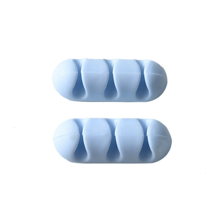 eTrade Kopfhörer-Datenkabel-Organizer (blau) Elektroniktrade Switzerland