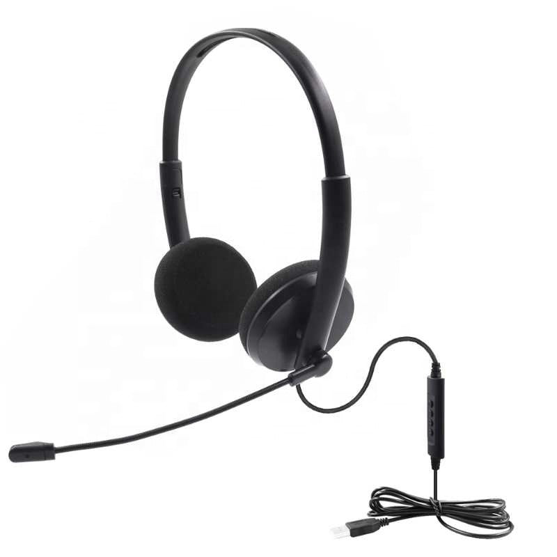 eTrade USB PC Headset mit Mikrofon für Callcenter oder Home Office Elektroniktrade Switzerland