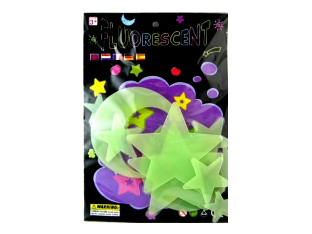 Dekorationen an Decke, Wänden, fluoreszierend-verschiedene Muster