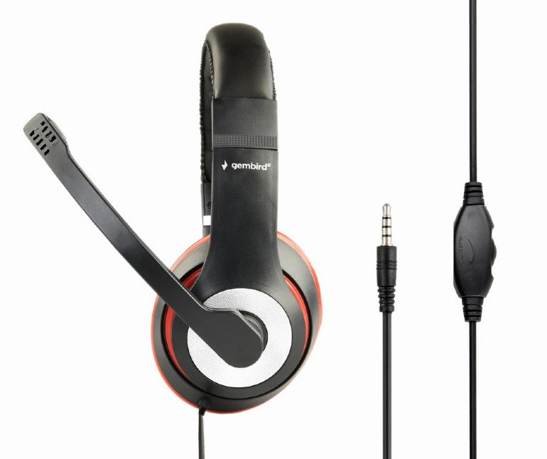 Gembird Gembird Stereo-Headset MHS-03-BKRD Elektroniktrade Switzerland