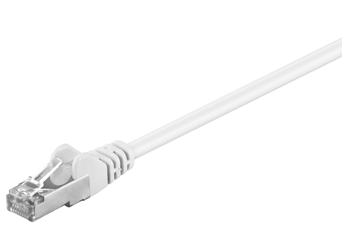 Goobay CAT 5e Patchkabel, F/UTP, Weiß 10m Elektroniktrade Switzerland
