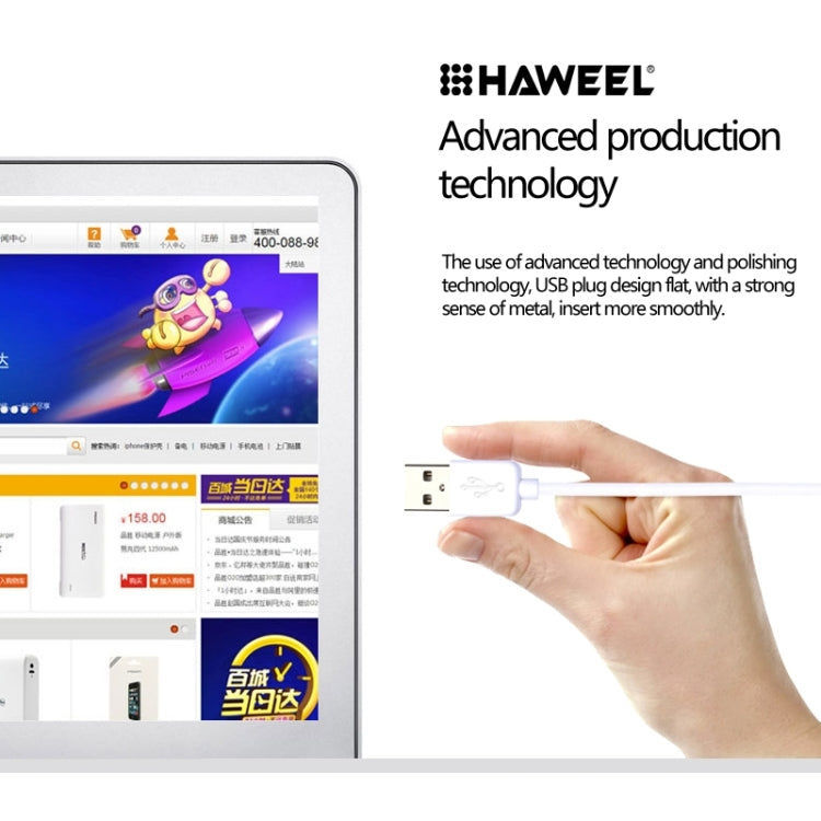 HAWEEL 2m/3m Synchronisation & Ladekabel für iPhone, iPad (weiß) elektroniktrade Switzerland
