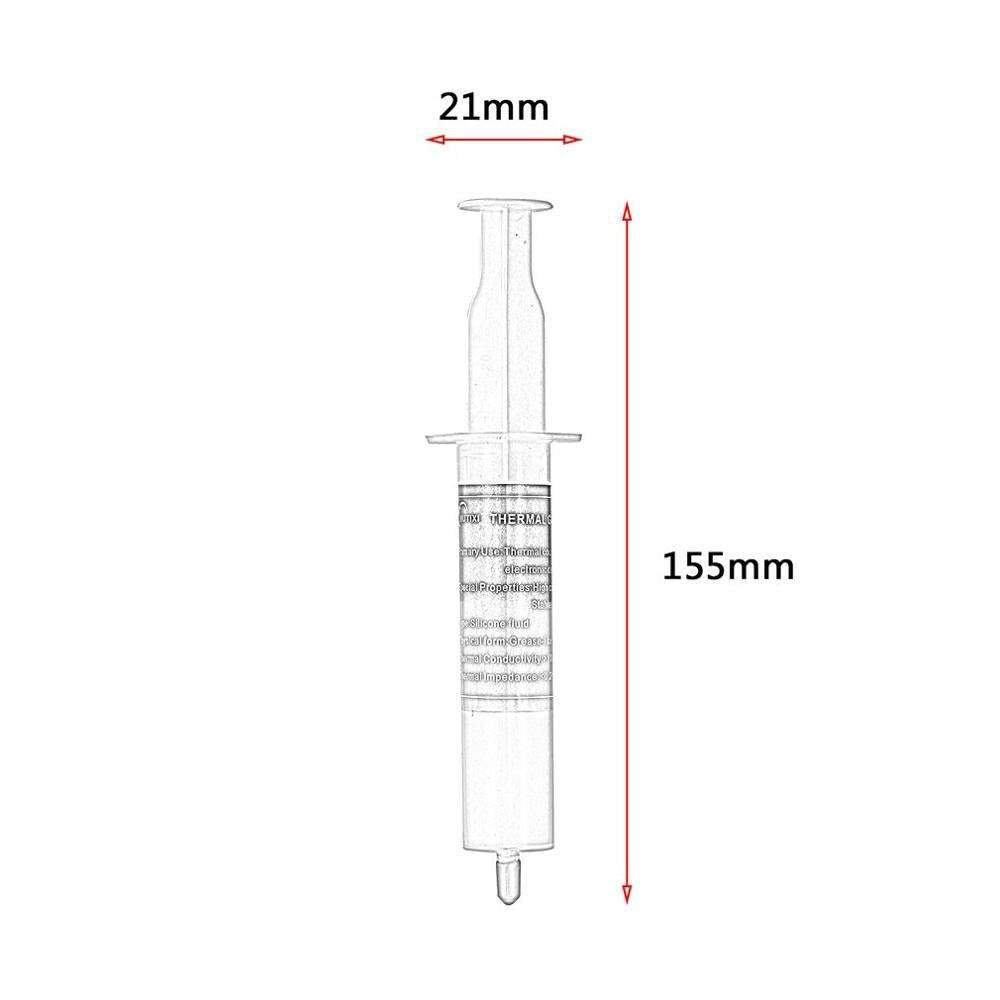 Wärmeleitpaste, Metalloxydpulver Grau, 30ml-Spritze | #Elektroniktrade.ch#