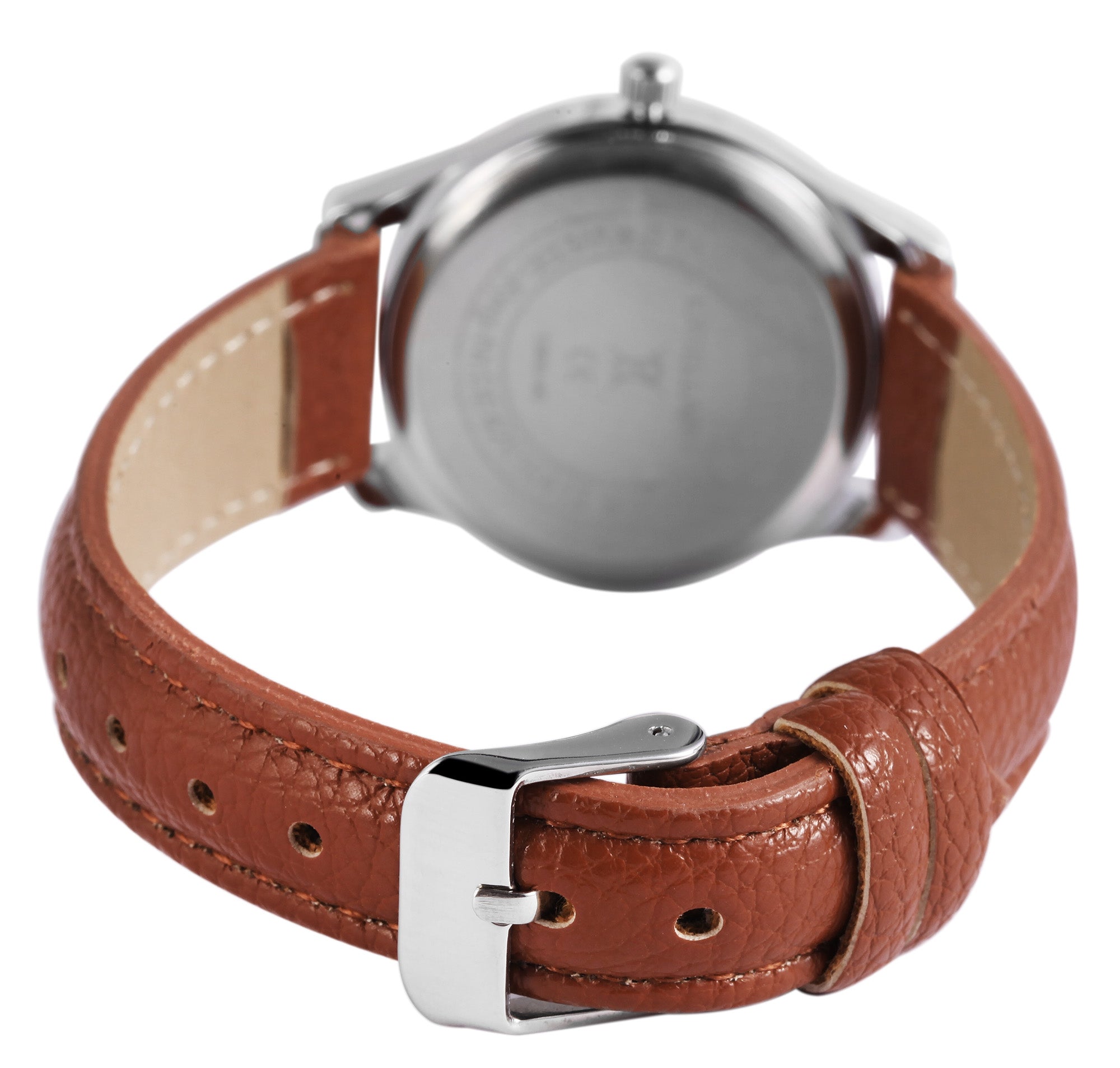 Clasixx Damenuhr mit Lederimitationsarmband