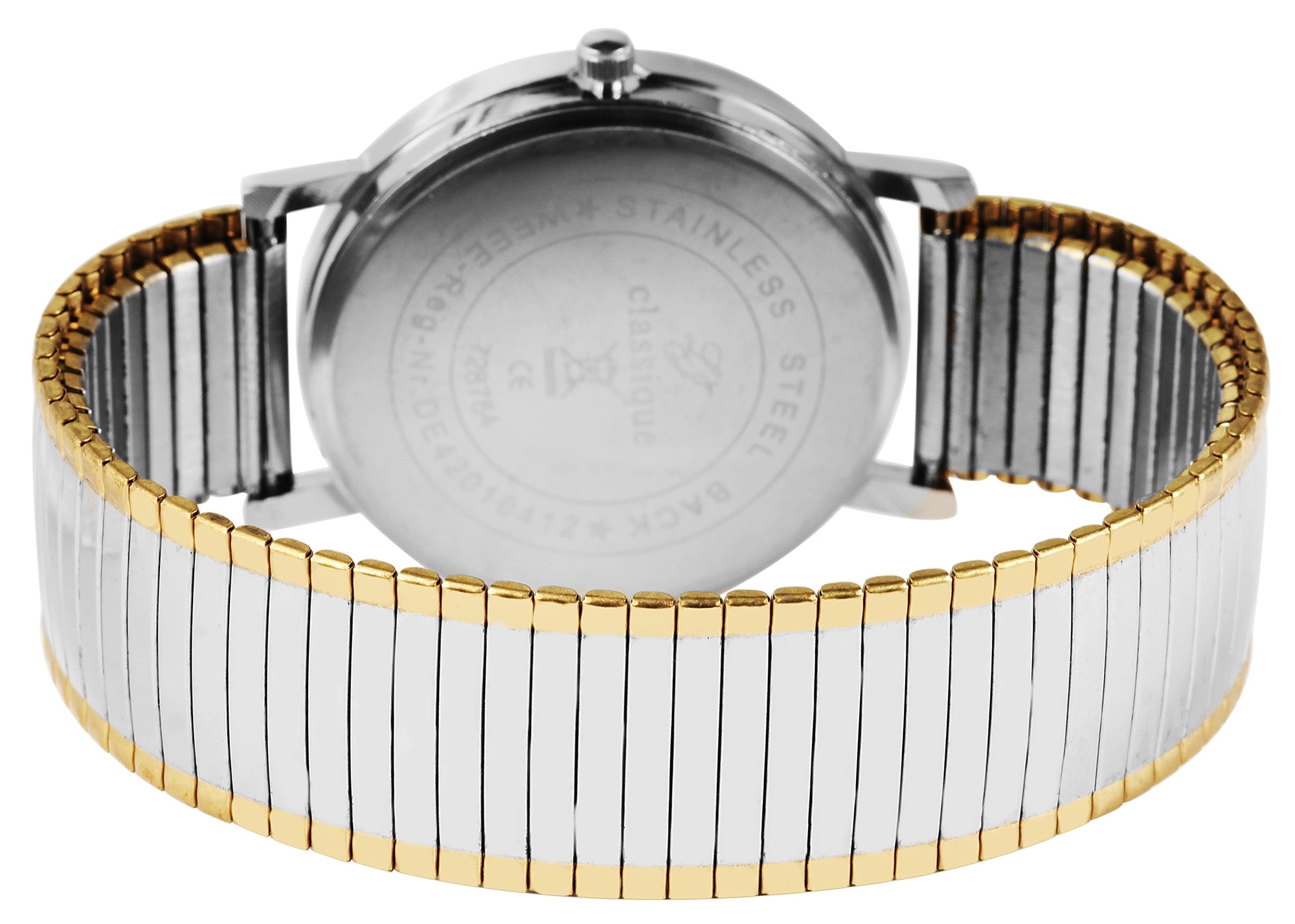 Classique Herrenuhr mit Zugarmband, Edelstahl