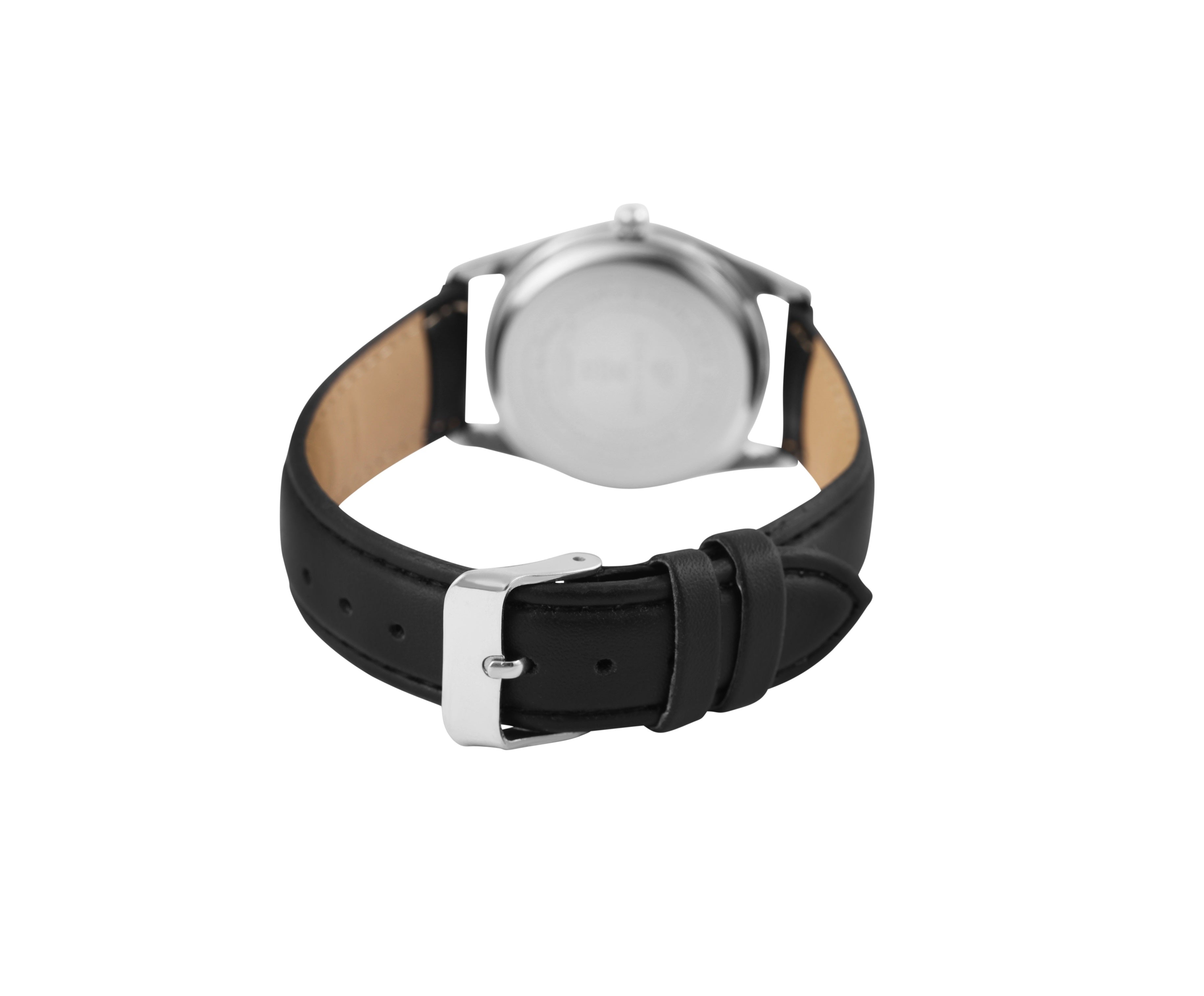 Classique Herrenuhr mit Lederimitationsarmband