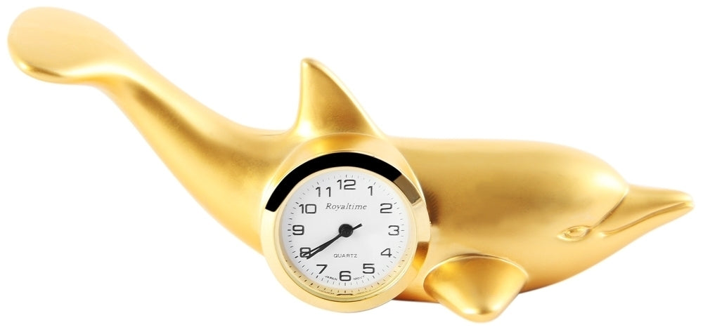 Miniaturuhr - Delfin - Größe 9,8 cm