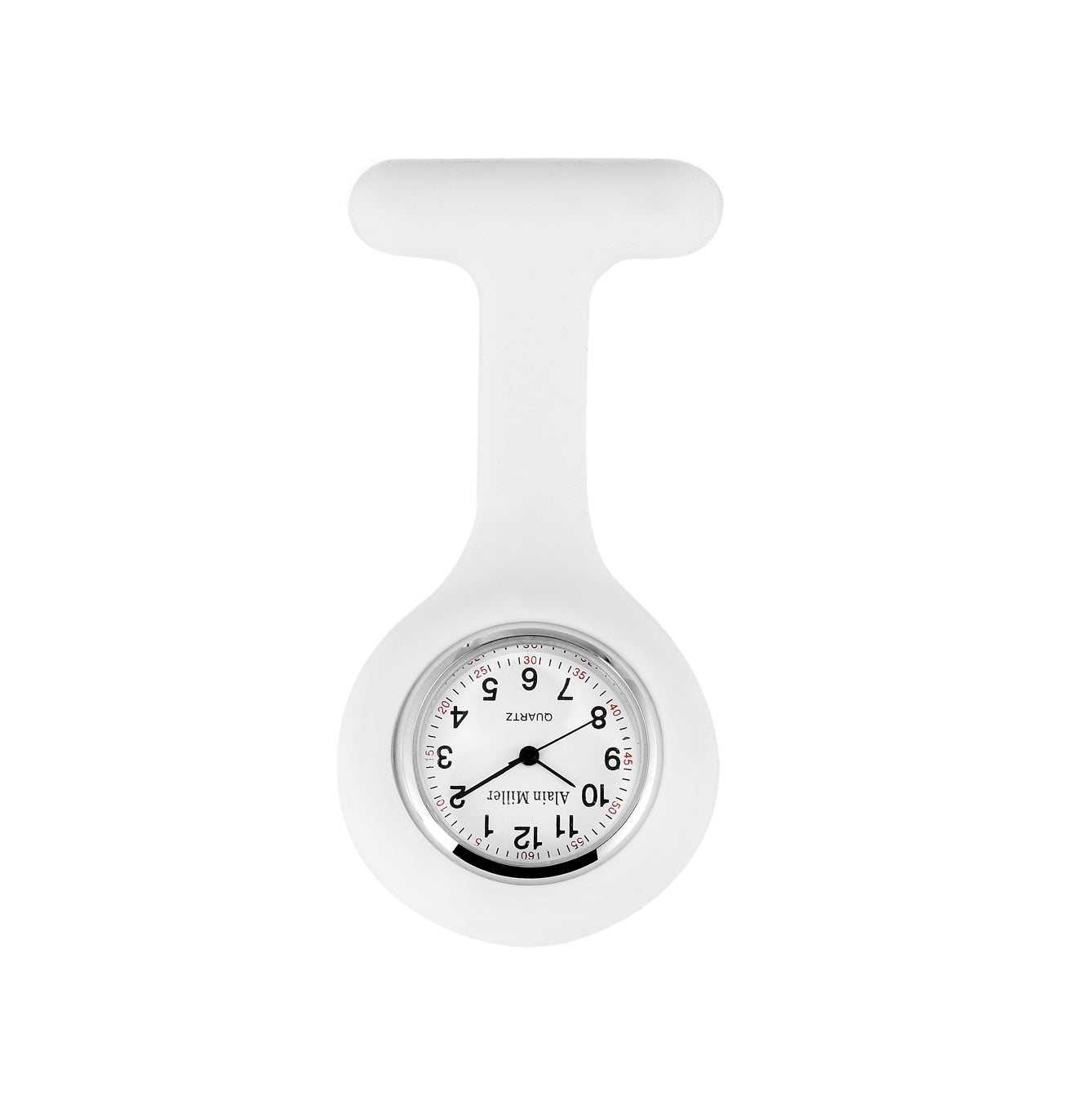 Alain Miller Krankenschwesteruhr aus Silikon in Weiß