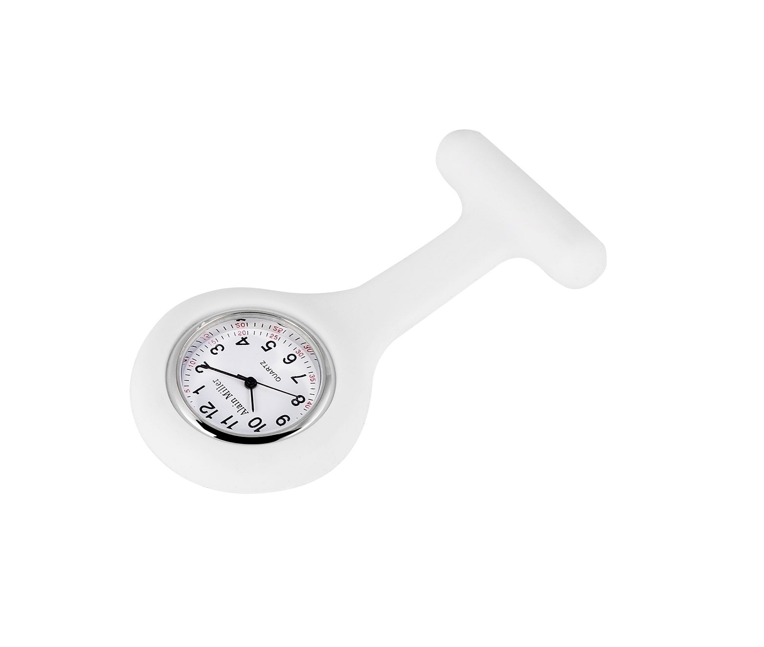 Alain Miller Krankenschwesteruhr aus Silikon in Weiß