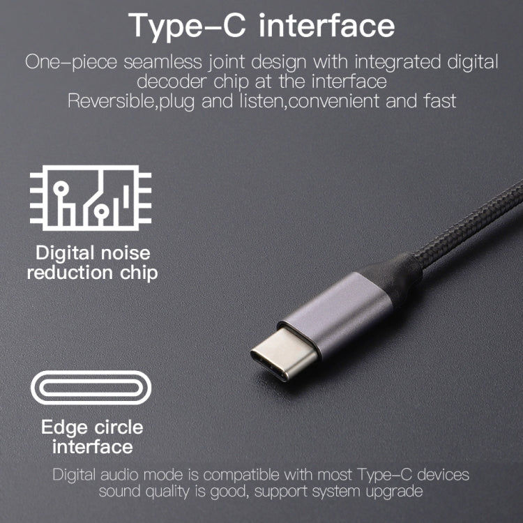 KUULAA KUULAA KL-O09 Typ-C / USB-C auf 3,5 mm AUX-Audioadapterkabel, Länge: 100 cm Elektroniktrade Switzerland