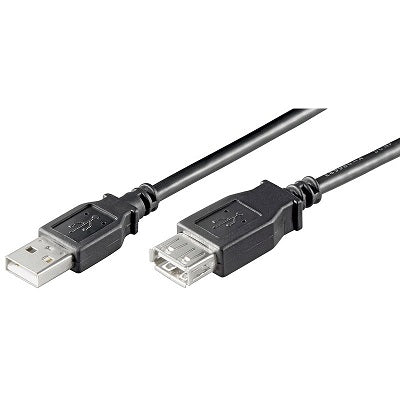 LINK2Go USB 2.0 Hi-Speed Verlängerungskabel A Stecker – A Buchse schwarz 3m Elektroniktrade Switzerland
