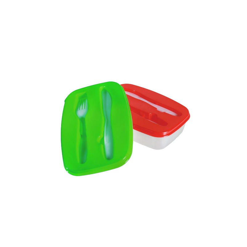 Frischhaltedose mit Kunststoffbesteck / Lunch Box | #Elektroniktrade.ch#