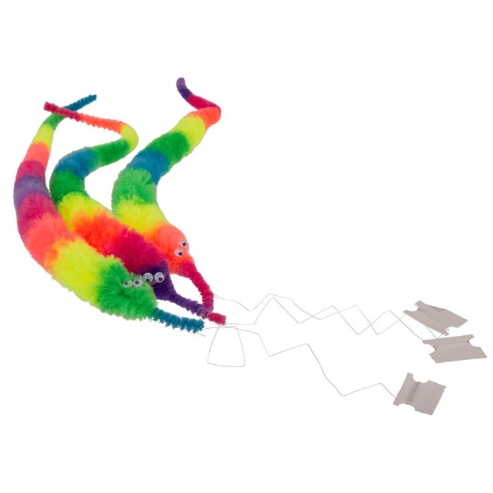 Magischer Wurm, Regenbogen, ca. 22 cm