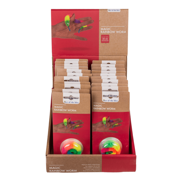 Magischer Wurm, Regenbogen, ca. 22 cm