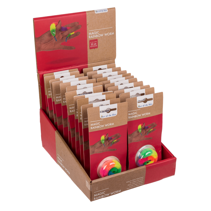 Magischer Wurm, Regenbogen, ca. 22 cm