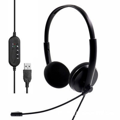 USB PC Headset mit Mikrofon für Callcenter oder Home Office | #Elektroniktrade.ch#