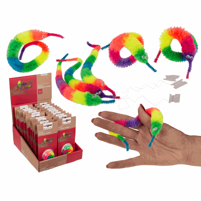 OOTB Magischer Wurm, Regenbogen, ca. 22 cm Elektroniktrade Switzerland