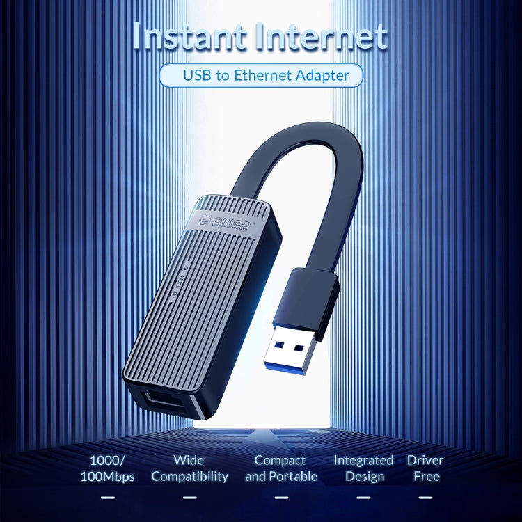 ORICO ORICO UTK-U3-BK USB-zu-Ethernet-Adapter (1000 MBit) Elektroniktrade Switzerland