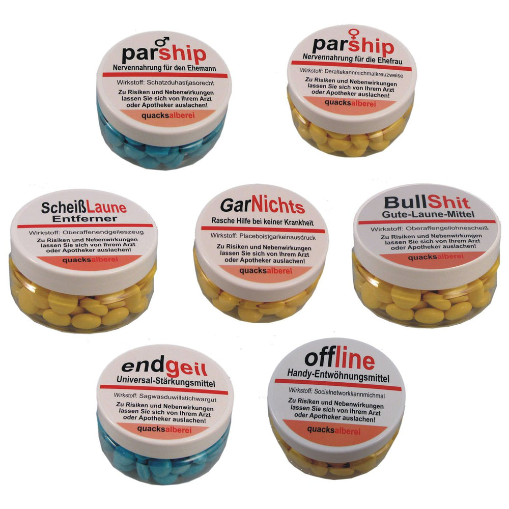 PILLE "QUACKSALBEREI", SORTIERTE MOTIVE 24 STÜCK