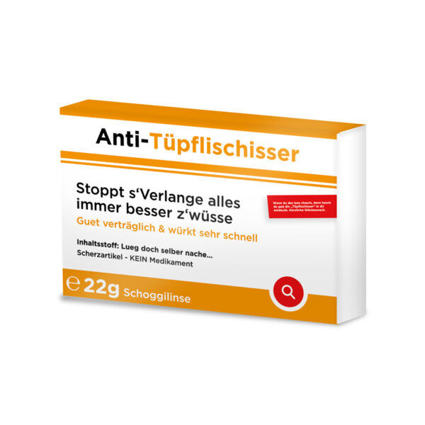 PV Scherztabletten Anti Tüpflischisser-Pille Elektroniktrade Switzerland