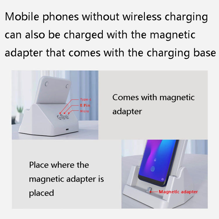 QAFAB 15W Wireless Ladegerät für iPhones & Android Geräte. inkl. Adapter USB-C/Lightning/MicroUSB Elektroniktrade Switzerland