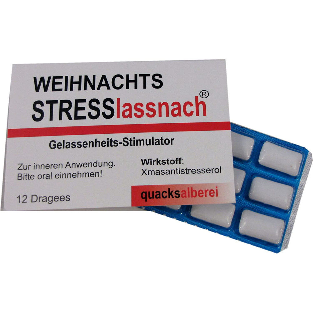 Quacksalberei WITZIGE KAUGUMMIS "WEIHNACHTSSTRESS LASS NACH" Elektroniktrade Switzerland