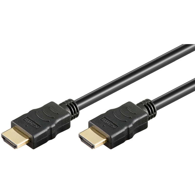 S-Impuls High Speed HDMI Kabel mit Ethernet schwarz 1.5/2/3/5/7.5m/10m Elektroniktrade Switzerland