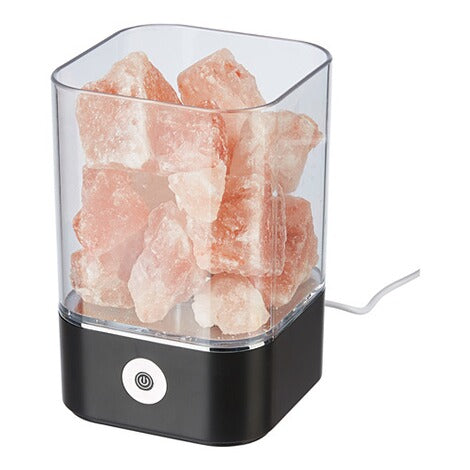 Salzkristall- Lampe mit LED Licht