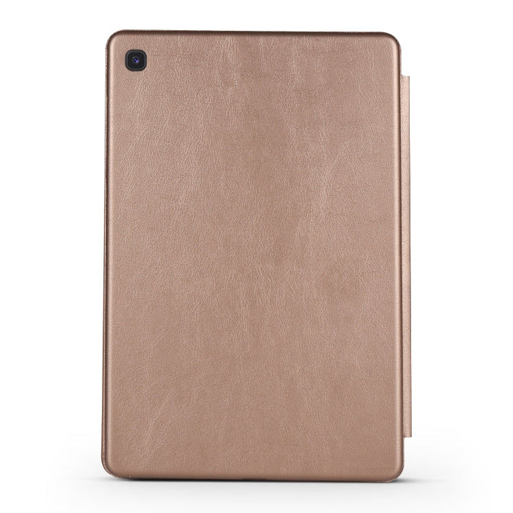 Samsung Rindsleder Textur Horizontal Flip Ledertasche für Galaxy Tab S5E 10.5 T720 / T725, mit Halter (Gold) Elektroniktrade Switzerland