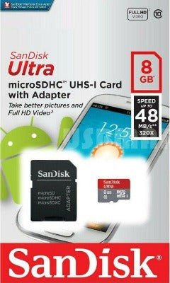SanDisk SanDisk Ultra microSDXC, 8 GB mit Adapter Elektroniktrade Switzerland