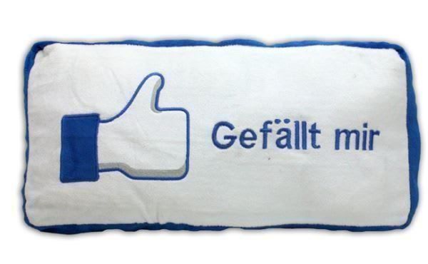 TOYSTRADE Kissen 'gefällt mir' ca 43x23cm Elektroniktrade Switzerland