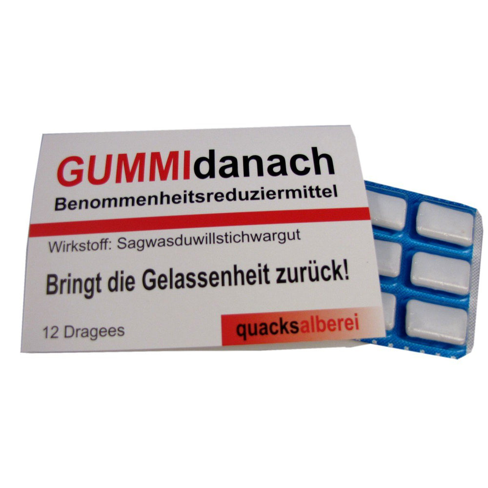 WITZIGE KAUGUMMIS "QUACKSALBEREI" 8-FACH SORT. 12 STÜCK