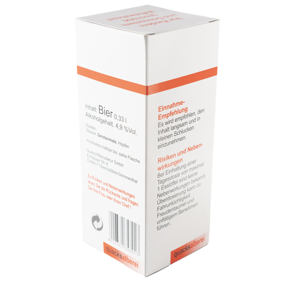 WITZIGE BIERFLASCHE "STRESSLASSNACH" (1 X 0.33 L)