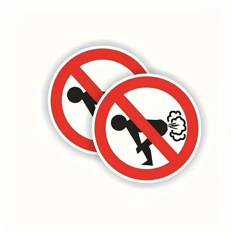 Warnschild „Kein Furz“ Aus PVC, Wasserfest, Selbstklebendes