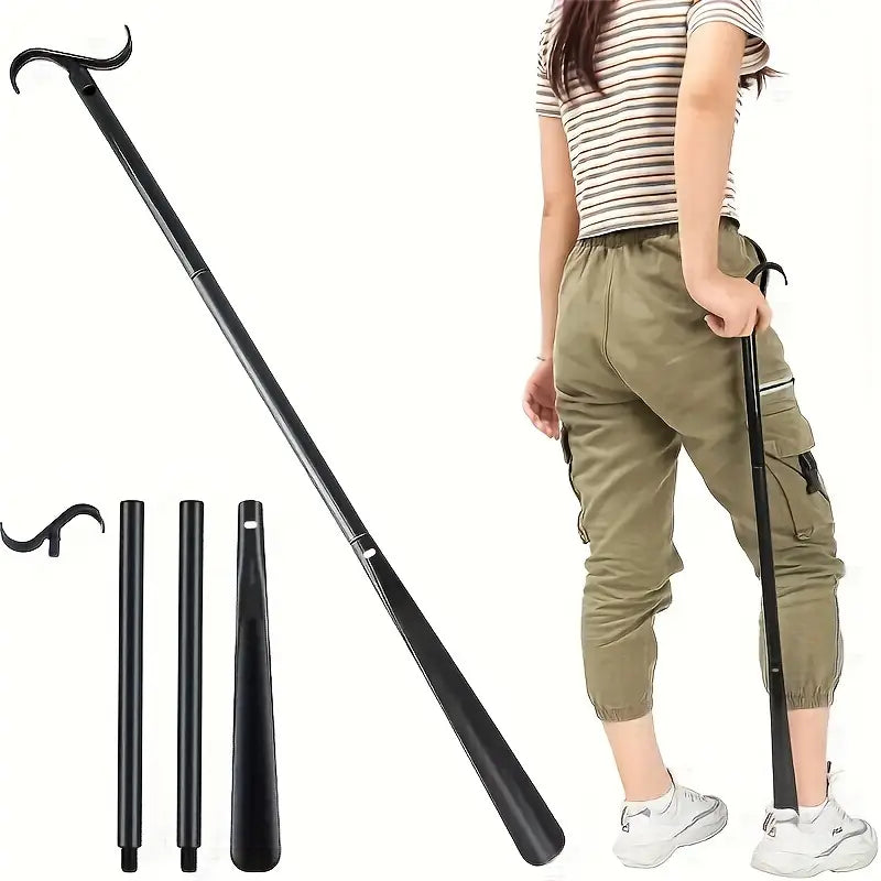 88,9 cm langer Ankleidestick mit Schuhlöffel & Sockenentfernungswerkzeug
