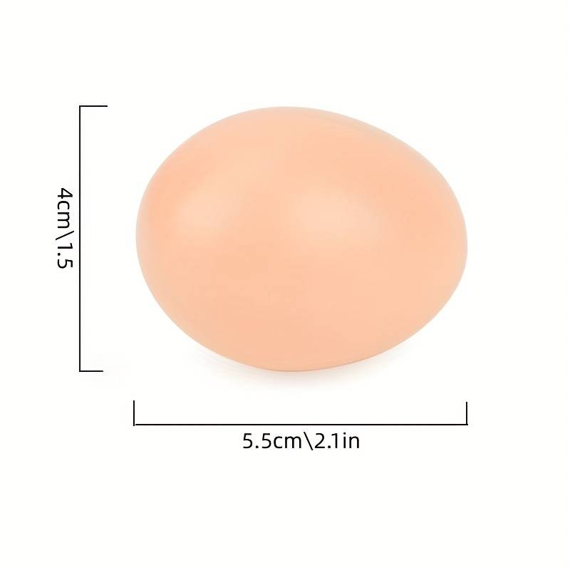 10 Stücke Plastik Weiße Falsche Eier, Ostereier, Imitation Weiße Eier