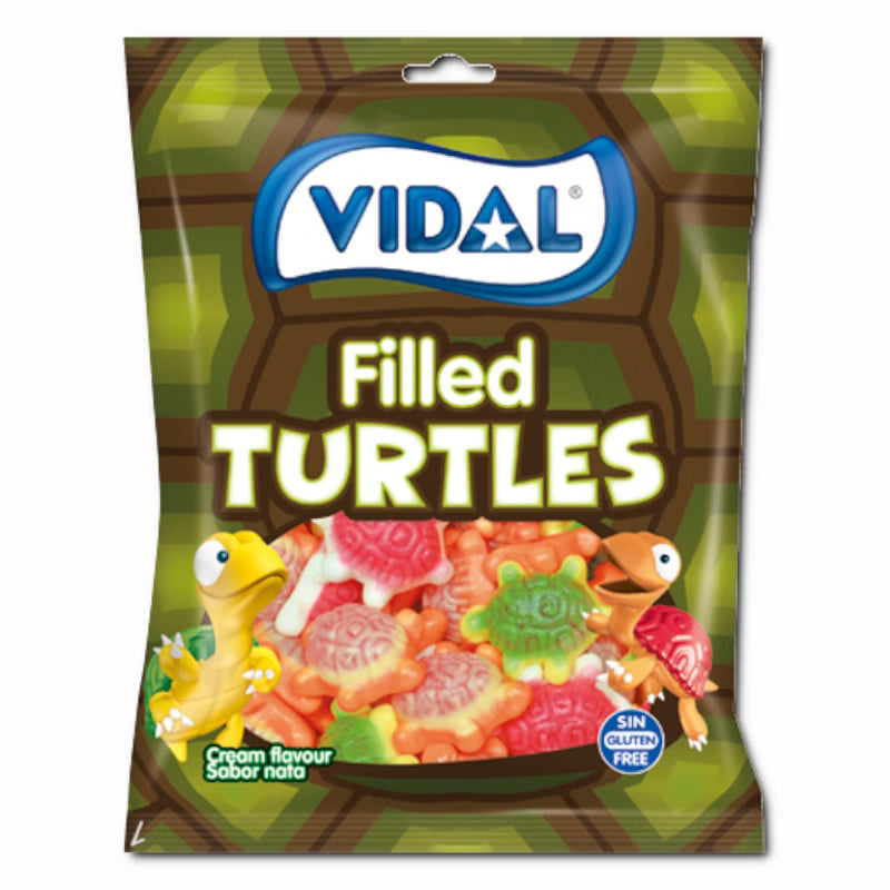 Vidal Filled Turtles, Fruchtgummi, 1 Beutel je 90g