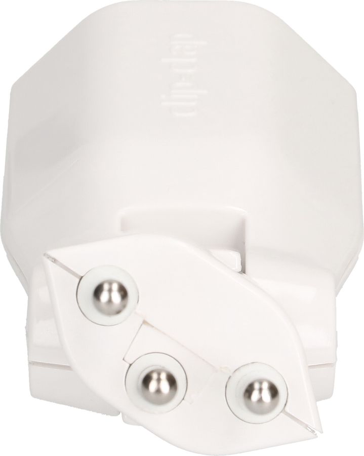 Abzweigstecker clip-clap 1x Typ 13 3-polig weiss BS