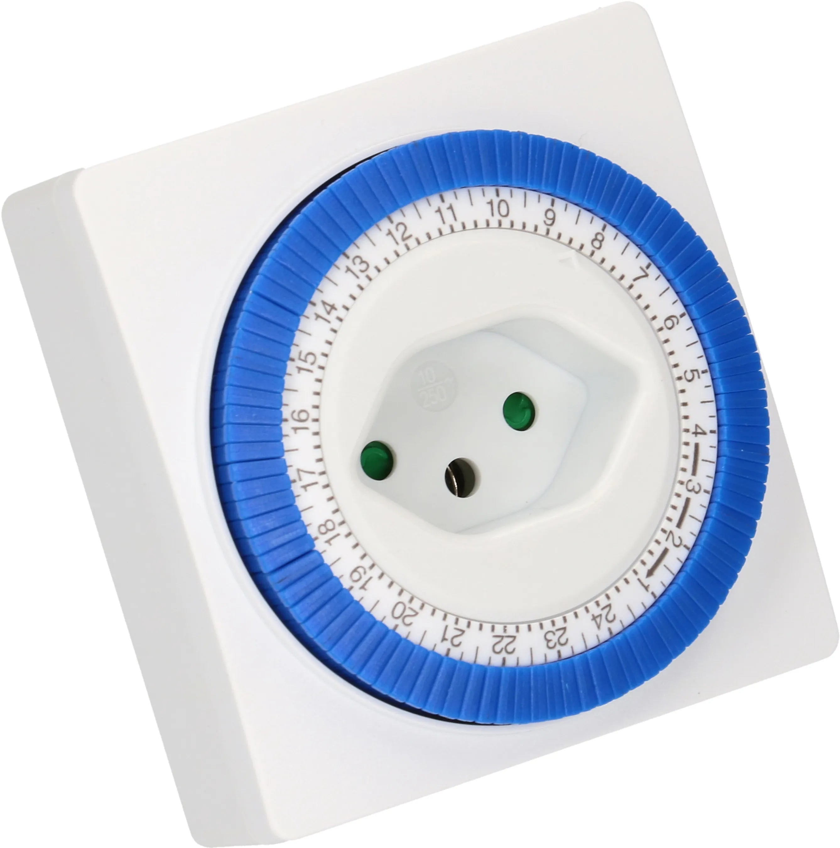 Zeitschaltuhr 24h analog Schalter mittig