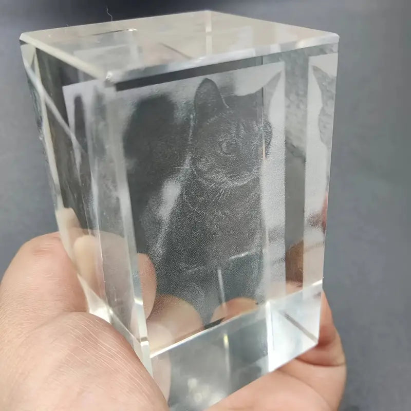 Individuell Gestaltete Lasergravur Kristall-Erinnerungsstücke Für Katzen Und Hunde