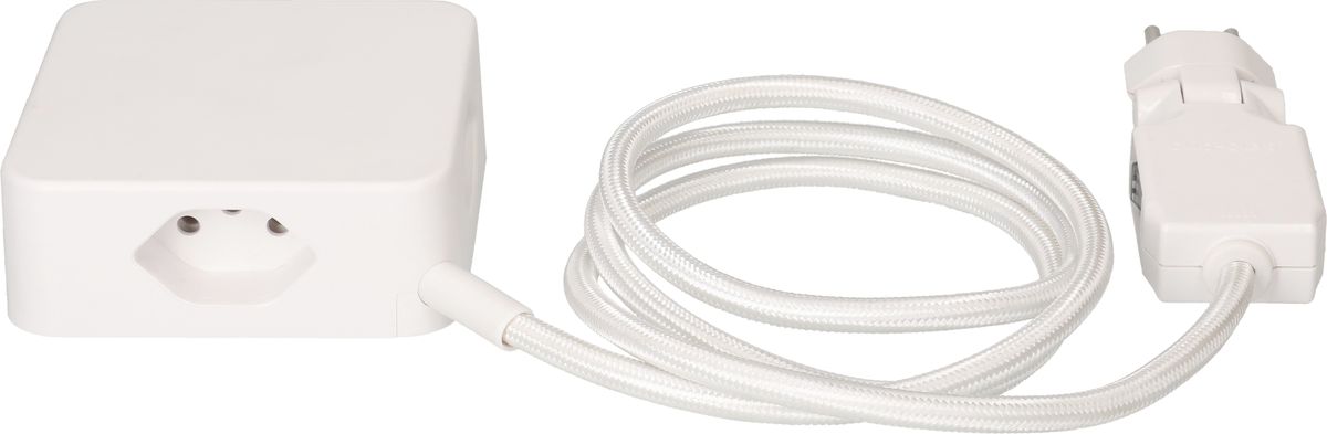 Steckdosenleiste Cube 3x Typ 13 weiss / weiss USB 2m clip-clap