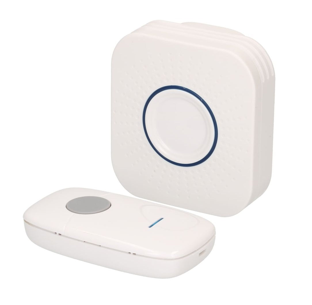 Gong-Kit weiss drahtlos RW=200m Netzstecker